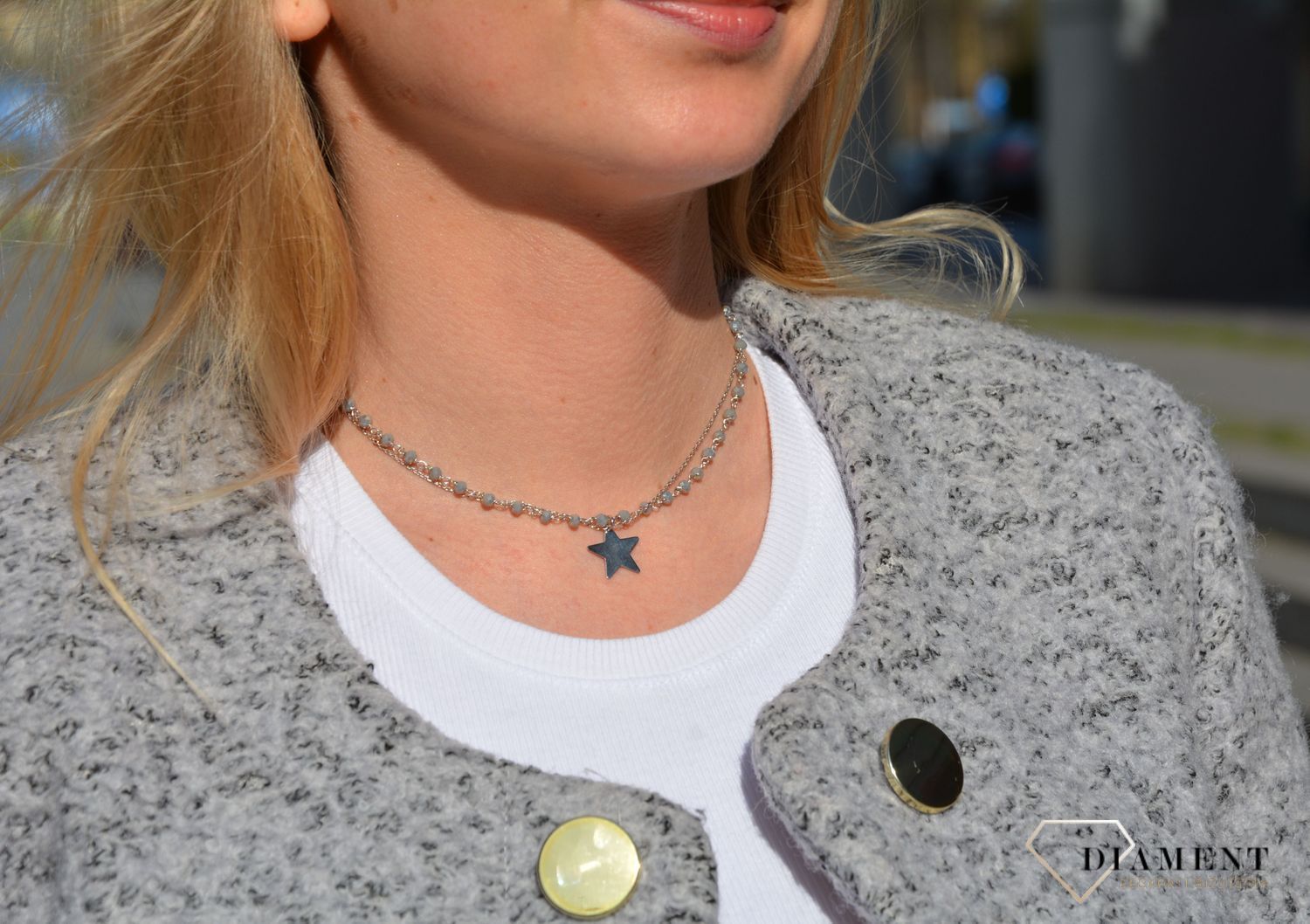 Naszyjnik srebrny koraliki+gwiazdka Dall'Acqua C RM 19886 0110.jpg